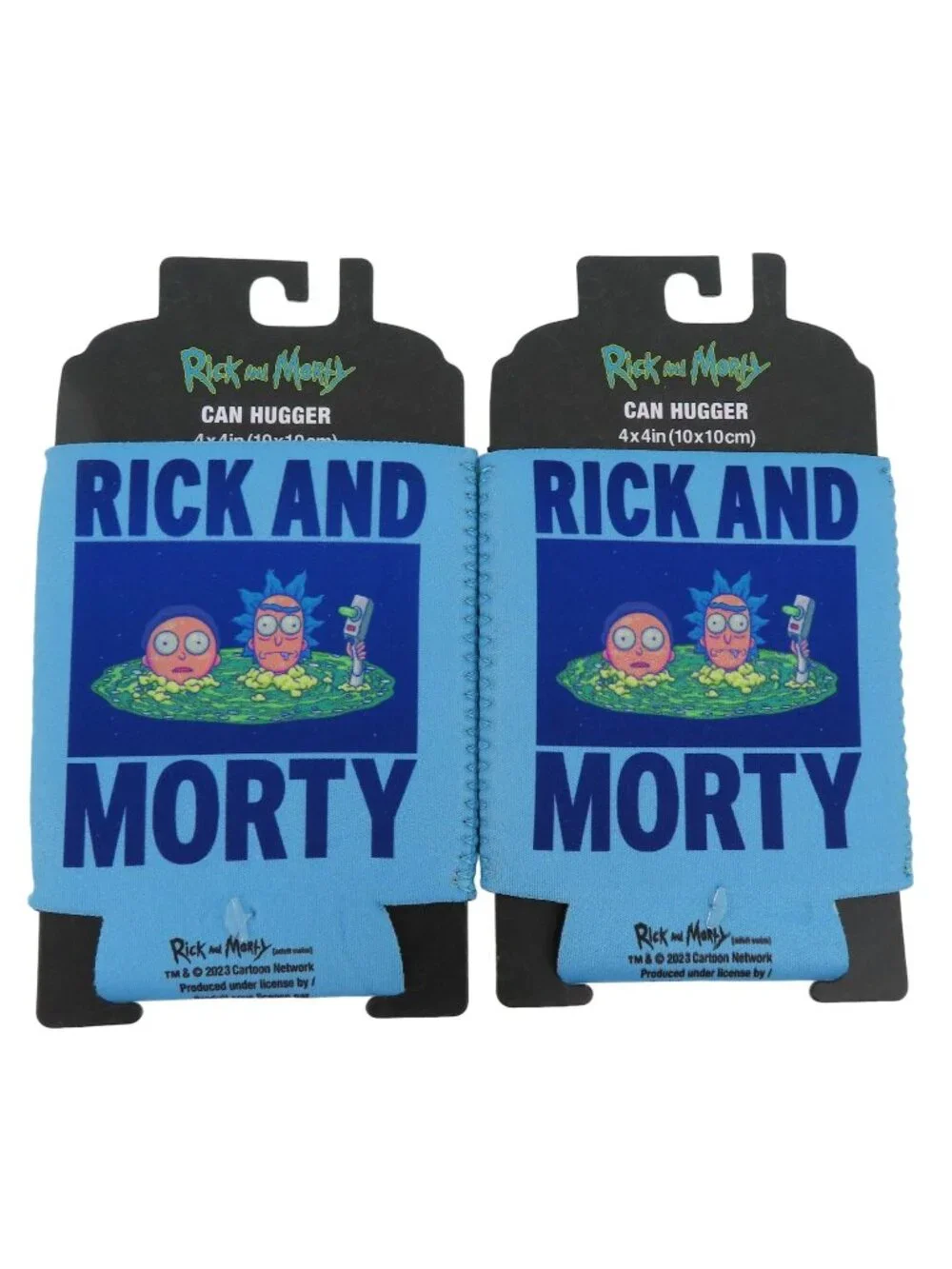 Rick and Morty Set of 2 Can Hugger Koozie Coozies Standard Size 4in x 4in NEW